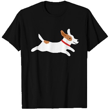 Discover Cute Jack Russell Terrier Running Dog T Shirts