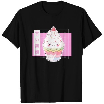Discover Kawaii Strawberry Cupcake Cute Pastel Japanese Aes T Shirts