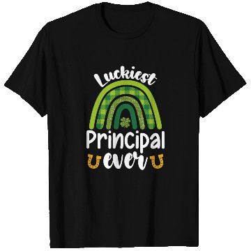 Discover Luckiest Principal Ever School St Patrick's Day T Shirts