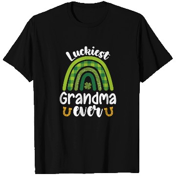 Discover Luckiest Grandma Ever Family St Patrick's Day T Shirts