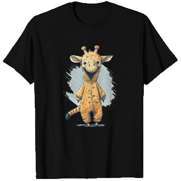 Discover Giraffe Cub in Disguise T Shirts