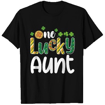 Discover One Lucky Aunt Matching Family St Patrick's Day T Shirts