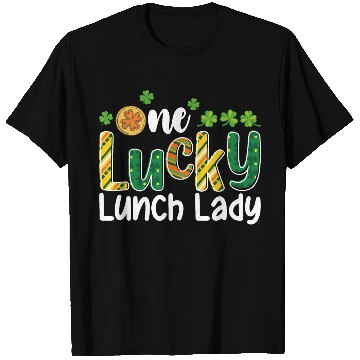Discover One Lucky Lunch Lady School St Patrick's Day T Shirts