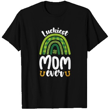 Discover Luckiest Mom Ever Family St Patrick's Day T Shirts