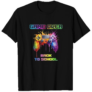 Discover Game Over Back To School First Day School Gaming T Shirts