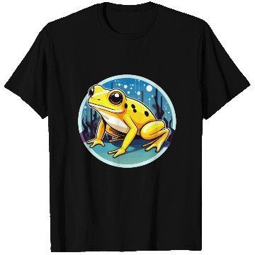 Discover Golden Poison Frog Illustration T Shirts