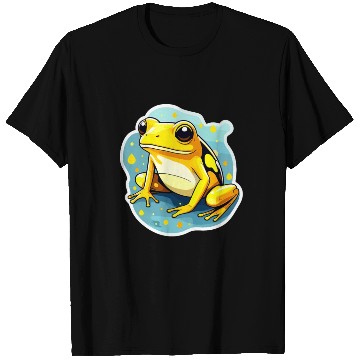 Discover Golden Poison Frog Illustration T Shirts