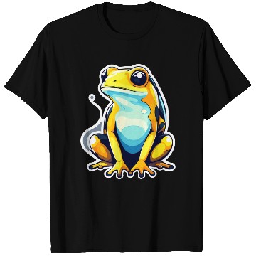 Discover Golden Poison Frog Illustration T Shirts
