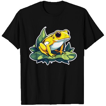Discover Golden Poison Frog Illustration T Shirts