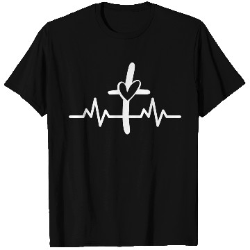 Discover Christian Clothing Christian Cross Heartbeat T Shirts