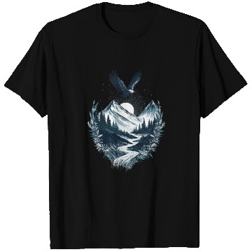 Discover Mountain Silver Eagle T Shirts