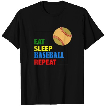 Discover Eat Sleep Baseball Repeat: Play Hard in Style T Shirts