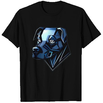 Discover Dog Doberman Pinscher - Blue Polygons T Shirts