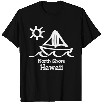 Discover North Shore Hawaii Sailboat Souvenirs Gifts T Shirts