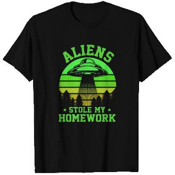 Discover Alien, Aliens, UFO, UAP, Space Unknown Flight T Shirts