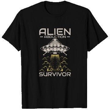 Discover Alien, Aliens, UFO, UAP, Space Unknown Flight T Shirts