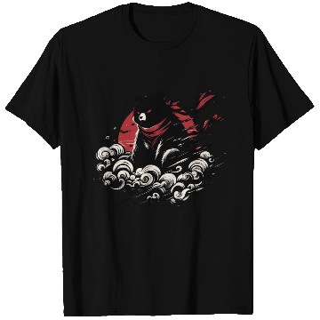 Discover Cool Ninja Panda Bear Japanese Retro Vintage Style T Shirts