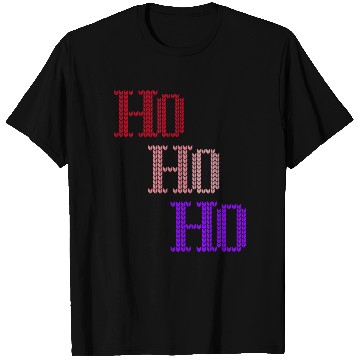 Discover HO HO HO MERRY CHRISTMAS KNITTED STYLE T Shirts