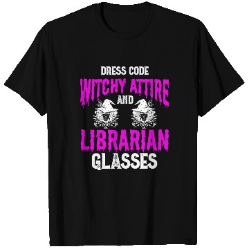 Discover Halloween Librarian Bookworm Book Nerd Reading Lib T Shirts