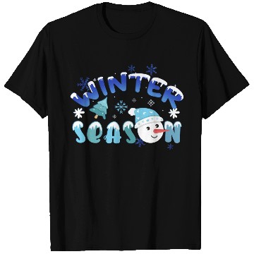 Discover Winter Season Snowman Design T Shirts