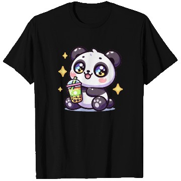 Discover Panda Bubble Tea Boba Kawaii T Shirts