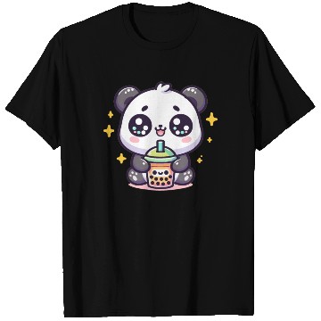 Discover Panda Bubble Tea Boba Kawaii T Shirts