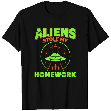 Discover Alien, Aliens, UFO, UAP, Space Unknown Flight T Shirts
