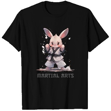 Discover Funny Martial Arts Bunny Rabbit MMA Kawaii T Shirts