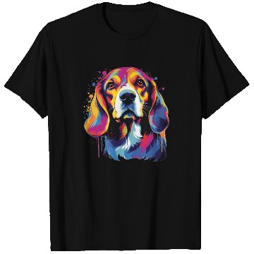 Discover Watercolor Colorful Beagle T Shirts