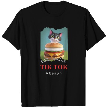 Discover Eat Sleep Tik Tok Repeat T Shirts