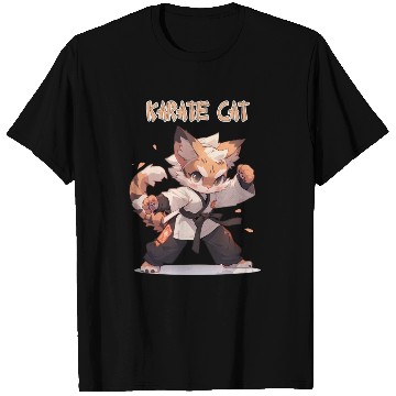 Discover Funny Karate Cat MMA Kawaii Martial Arts T Shirts