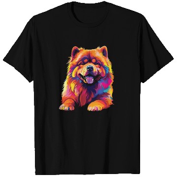 Discover Watercolor Colorful Chow Chow T Shirts