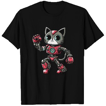 Discover Cat Robot Cyborg Dancing Dancer Disco T Shirts