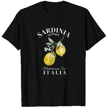 Discover Sardinia Island Sargenda Italia Lemon design T Shirts