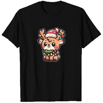 Discover Christmas Hat Christmas Fairy Lights Deer T Shirts