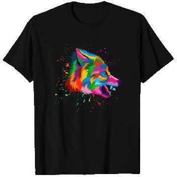 Discover Angry Wolf Head T Shirts
