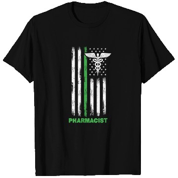 Discover Patriotic US Flag Pharmacist T Shirts
