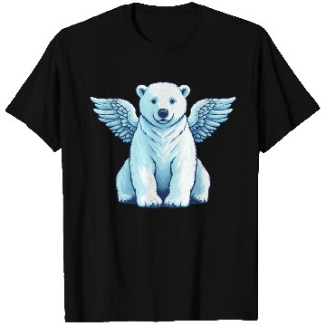 Discover Bear Polar Bear Angel Wings T Shirts