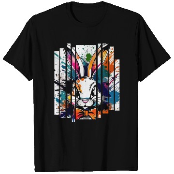 Discover Rabbit Splash Painting T Shirts