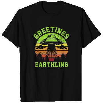 Discover Alien, Aliens, UFO, UAP, Space Unknown Flight T Shirts