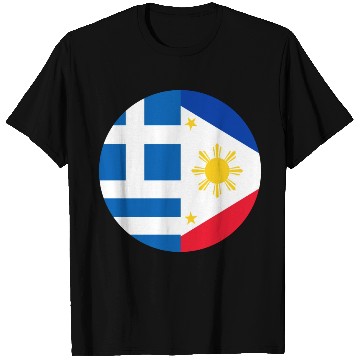 Discover Greek Filipino flags T Shirts