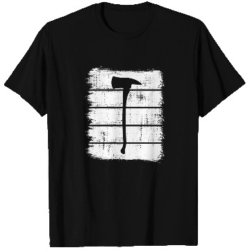 Discover Firefighter Axe Sketch T Shirts