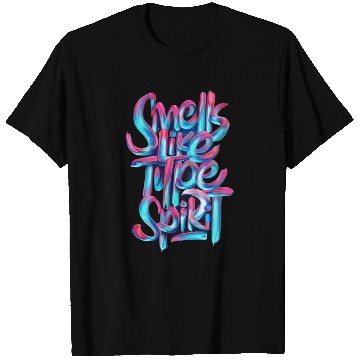 Discover Vibrant Neon Smile Typography T Shirts