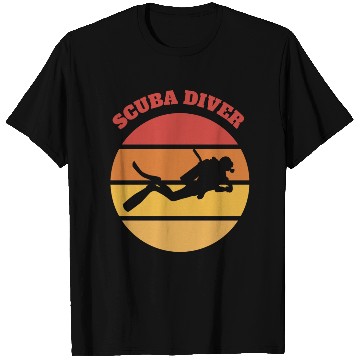 Discover Sunset Dive Silhouette T Shirts
