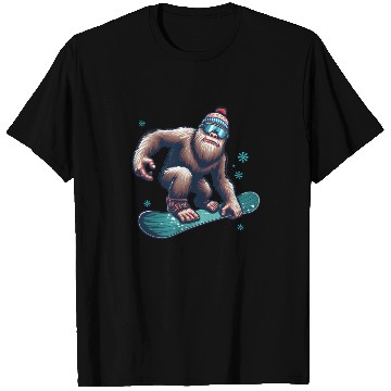 Discover Bigfoot Snowboard T Shirts