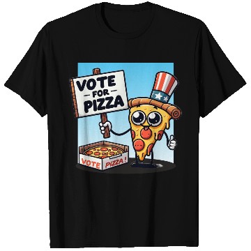Discover Vote for Pizza T Shirts