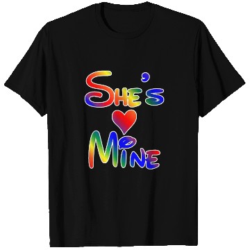 Discover LGBT Pride I'm Her She's Mine Lesbian Couple Love T Shirts