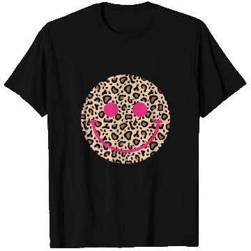Discover Leopard Happy Face T Shirts