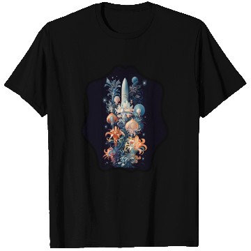 Discover space flower T Shirts