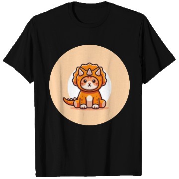 Discover Cat in Stegosaurus Costume T Shirts